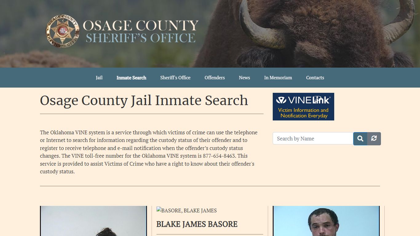 Inmate Search - Osage County Jail